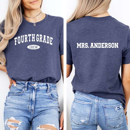 Personalized Grade Level Teacher Team Shirts