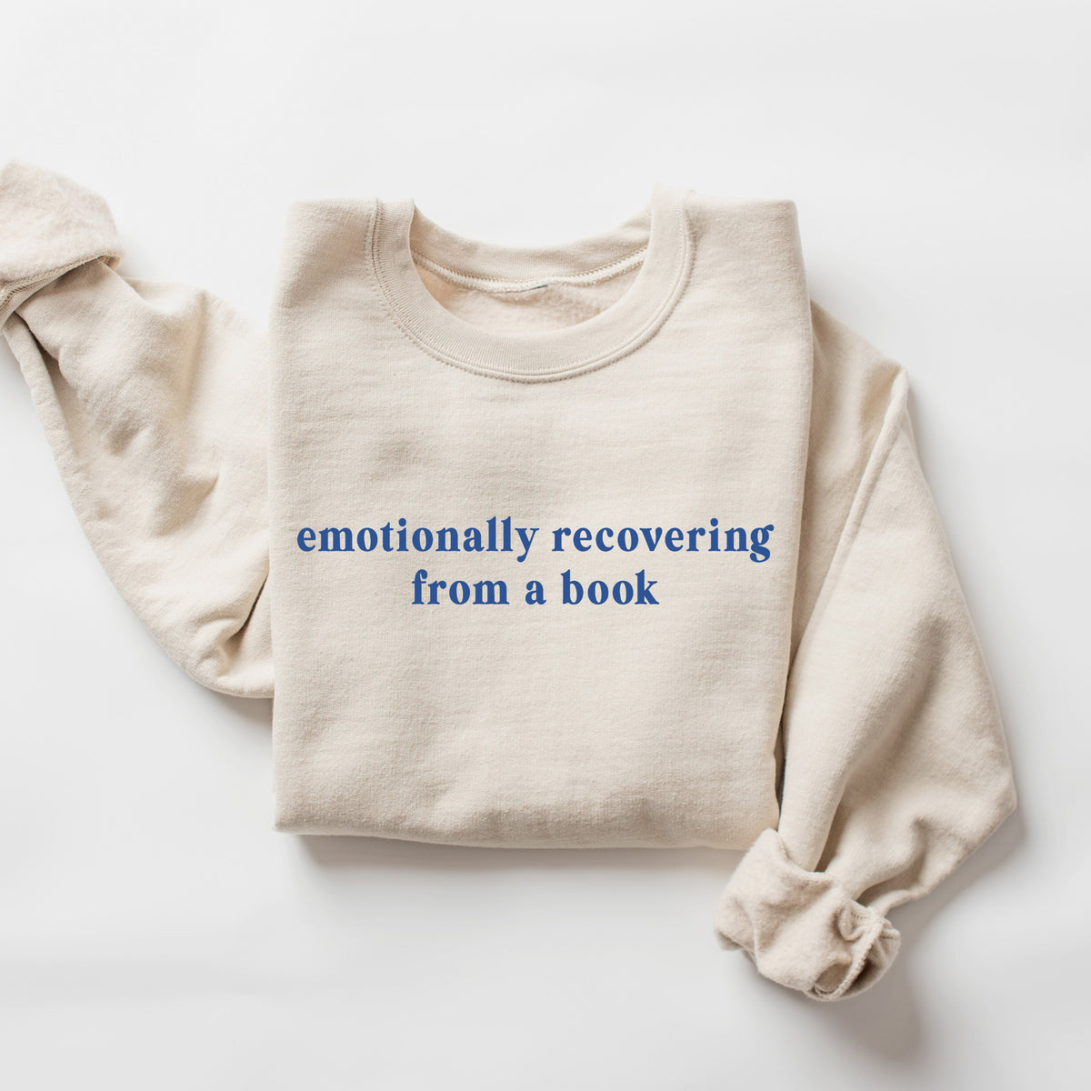 Emotionally Recovering From a Book Crewneck Sweatshirt
