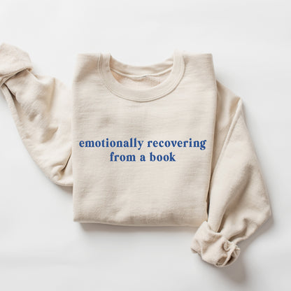 Emotionally Recovering From a Book Crewneck Sweatshirt