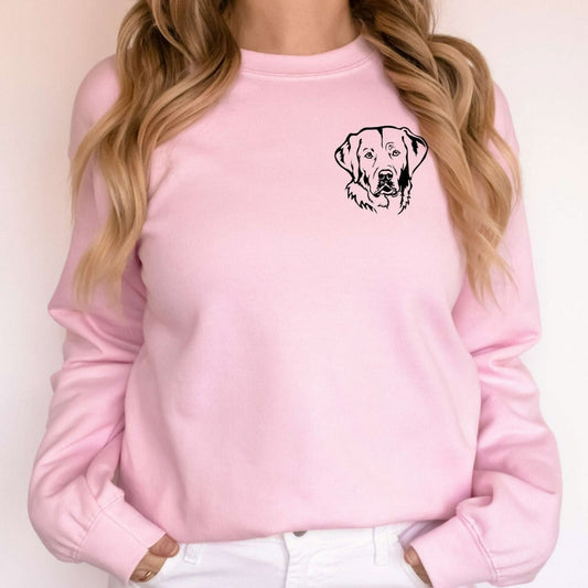 Labrador Retriever Sweatshirt, Lab Mom Crewneck, Gift for Dog Mom, Dog Dad Crew